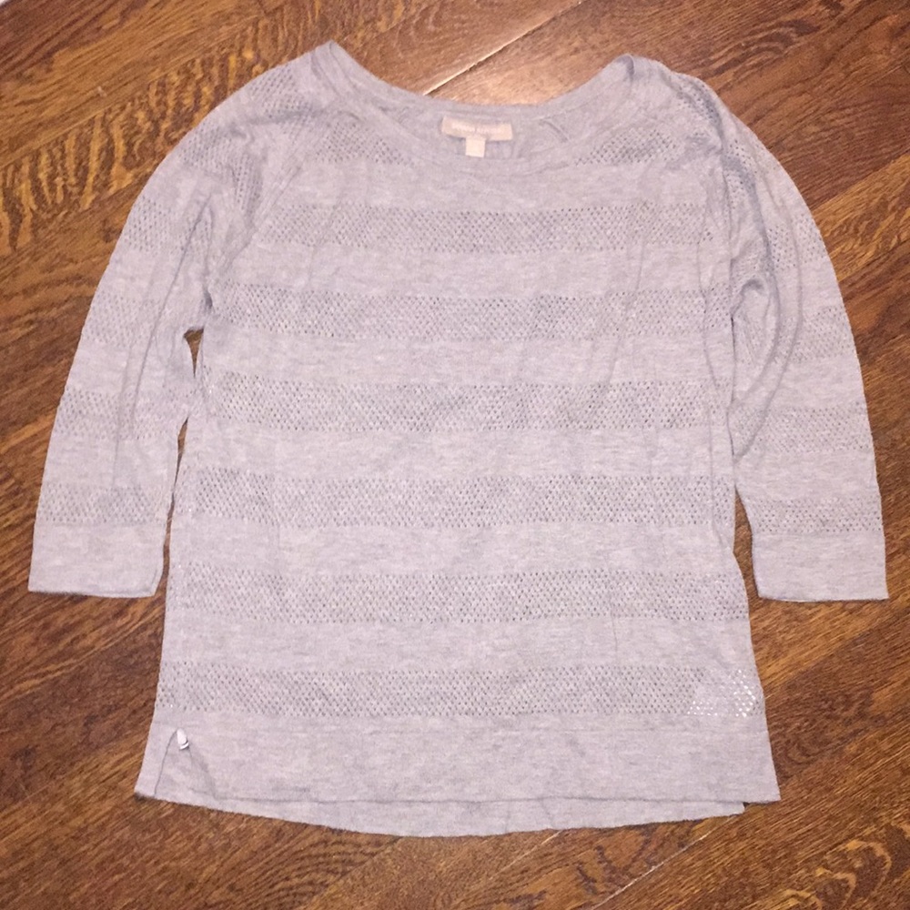 Gray 3/4 sleeves Banana Republic sweater